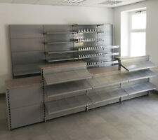 Ladeneinrichtung Regal + Verkaufstresen Kiosk Tabak silber Tego/Eden/Vendox 