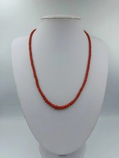 Korallenkette rot rund 45cm