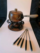 Fondue vintage Kupfer 70er Set vollständig