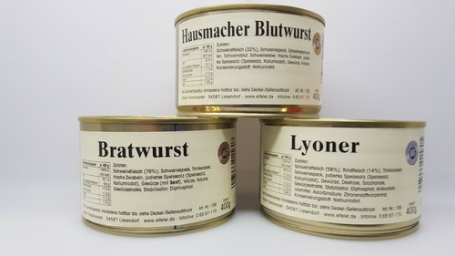 Dosen wurst 400g dose - 3,