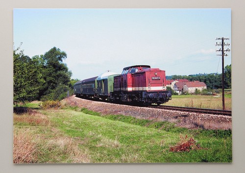 Postkarte diesellokomotive - postkarte,