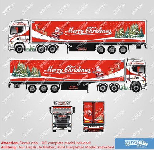 Truckmo decals merry christmas - decals,