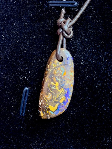 Boulder opal pendant - pendant, /