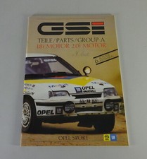 Teilekatalog Opel Kadett E GSi