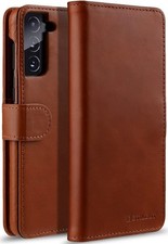 STILGUT Talis kompatibel mit Samsung Galaxy S21 5G Hülle + Kartenfach aus Leder