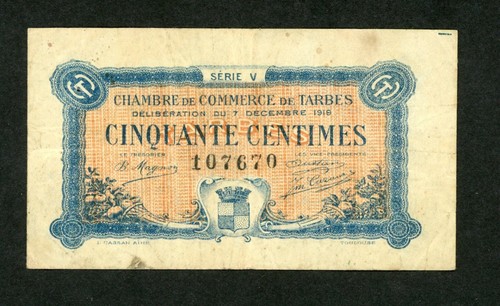 Frankreich tarbes centimes - frankreich, 50