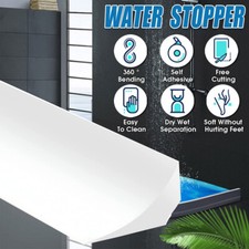 Bad Wasserbarriere Duschwanddichtung Duschtürdichtung Schwallschutzleiste 2M