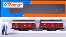 H0 DC Roco 44090 Gedeckte Güterwagen-Set GEP I/II DB in OVP #FB_817
