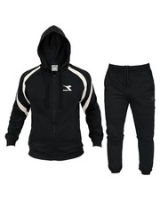  Ganzanzug Full Tracksuit HERREN Diadora Full Zip Hoodie Schwarz 