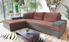 Polsterecke Bobby Mini Ecksofa mit Schlaffunktion Eckcouch Schlafsofa Sofa Ecke