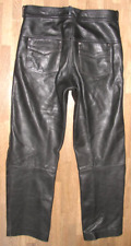 fette  Biker-  LEDERJEANS / Motorrad - Lederhose in schwarz in ca. W33" /L30"