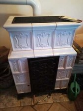 Ofenkacheln Weiß ( ohne Brenner Einsatz)