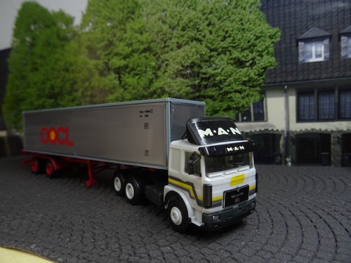 Herpa man containersattelzug - herpa,