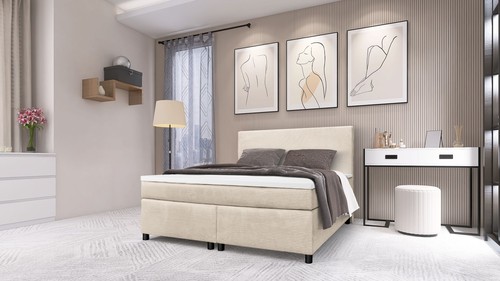 Boxspringbett paxos cordstoff - boxspringbett,