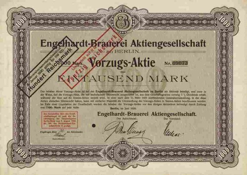 Engelhardt brewery berlin 1920 - berlin,