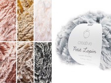 RICO CREATIVE PETIT LAPIN SUPER CHUNKY Kunstfellgarn Wolle (100g, Farbauswahl)