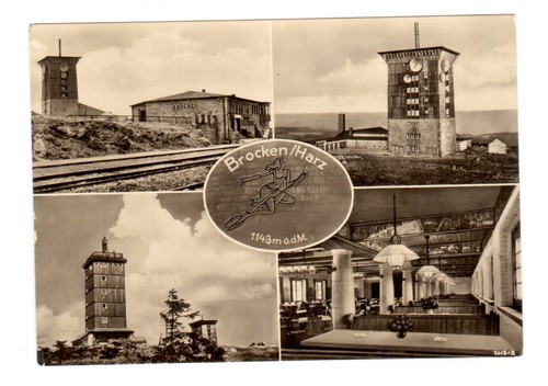 Ansichtskarte brocken harz ddr - ansichtskarte,