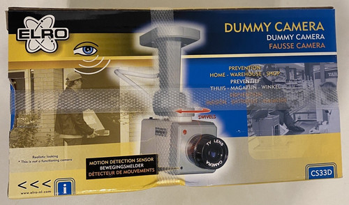 3er pack dummy kamera elro - pack,