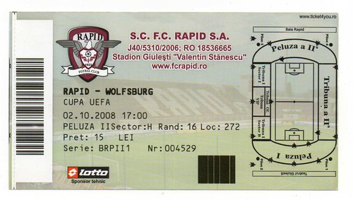 Ticket rapid bukarest - ec,