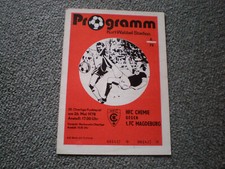 Programm      HFC Chemie  -