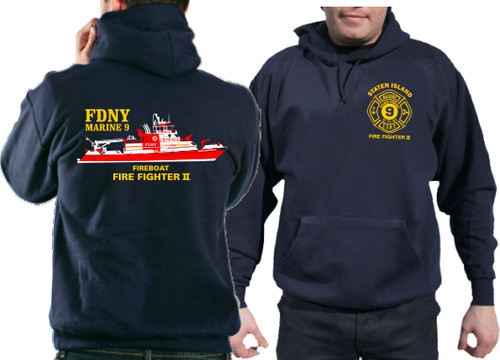Hoodie navy new yorker city - hoodie, navy,