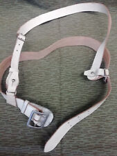 DDR NVA MdI LEDERKOPPEL & SCHULTERRIEMEN WEIß  !!!