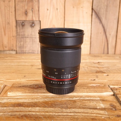 Gebrauchtes samyang 24mm - 24mm, f1.4
