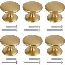 Schrankknöpfe Gold 6 Stück