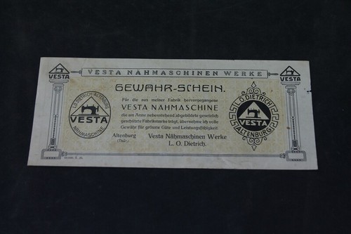 Alter druck gewährschein - druck,