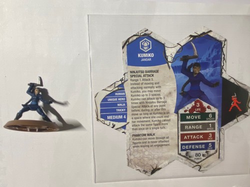 Heroscape kumiko rare hero d - hero, d&d