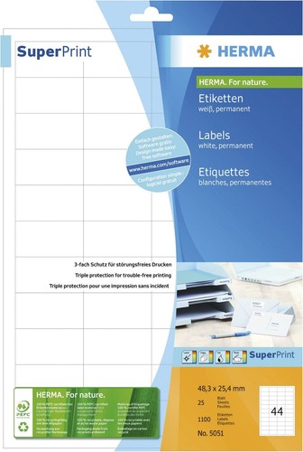 Herma 5051 - , etiketten