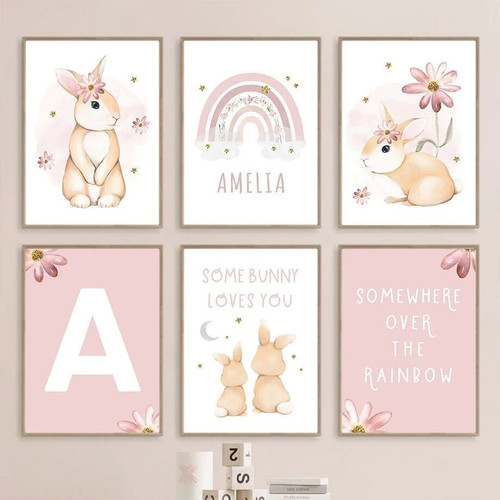 Poster kinderzimmer regenbogen - poster,
