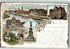 13510949 - 4040 Neuss Marianum Kriegerdenkmal Bahnhof Promenade 1899