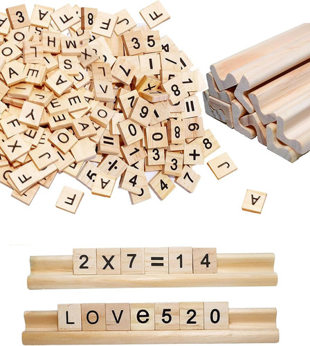 300 stück holzbuchstaben - stück,