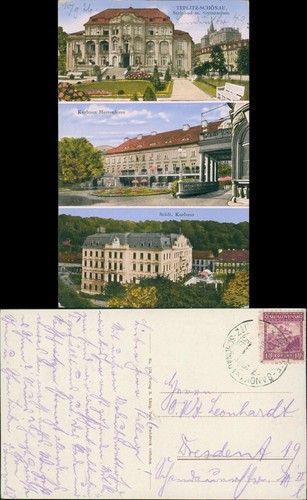 Postcard teplitz schönau - postcard, teplitz-schönau