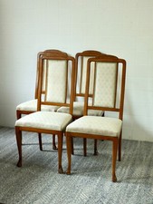 4 Designer Stühle von SELVA Esszimmer Holz Kirsche Stilmöbel Style International