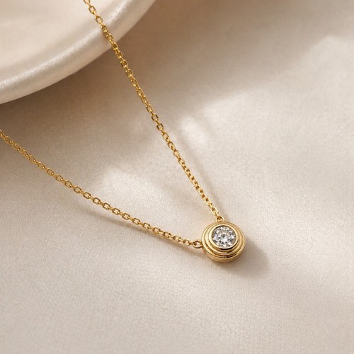 Karat gelbgold halskette - gelbgold,