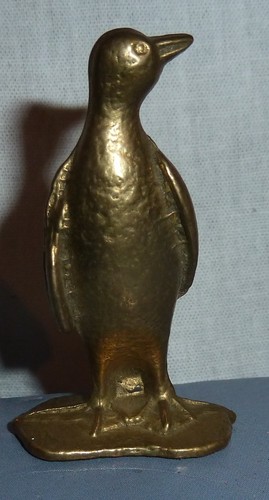 Gluttöter pinguin aus messing - gluttöter,