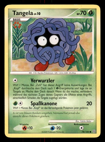 Pokemon tangela 100 - tangela, 78/100