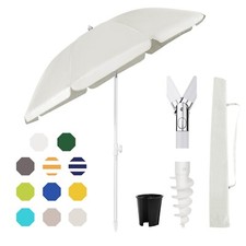 Sonnenschirm Balkonschirm Gartenschirm mit Bodenhülse und Schutzhülle UPF50 +