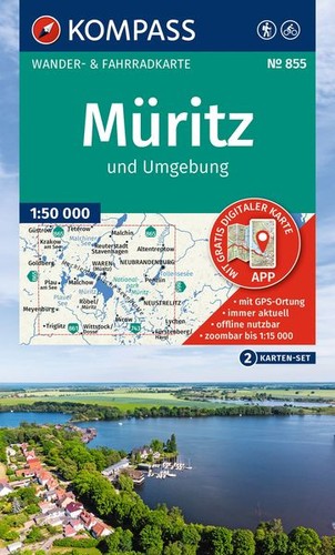Kompass wanderkarten set 855 - wanderkarten-set,