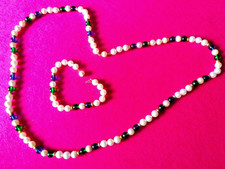 Schmuckset: modifizierte  Perlenkette mit Armband