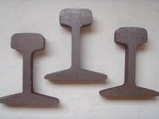 3 Stücke Original-SCHIENENPROFIL, klein (S18); 1,5 cm dick / 9,4 cm hoch; 800 g