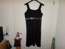 schwarzes Kleid mit Pailletten von m.i.m Größe 48 ungetragen
