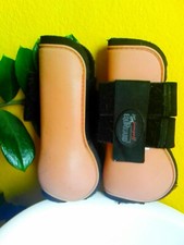 Pony Hartschalen Gamaschen EQUI-GUARD Sehnenschoner Farbe Aprikot (Aprikose)