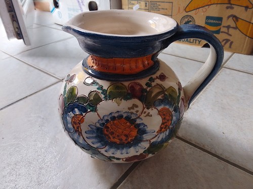 Blumen vase krug landhausstil - blumen,