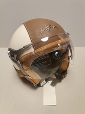 Motorradhelm Soxon SP-325 Urban „Creme· Jet-Helm · Motorrad-Helm Roller-Helm M