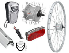 28" Vorderrad Laufrad Komplett-Set mit Nabendynamo Umrüstkit Union LED 35 Lux
