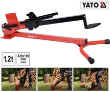 Mechanischer Holzspalter Brennholz Holzklotz Spalter 1,2T liegende Fuß bis 430mm