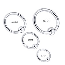 6mm 10mm bcr piercing ring - piercing,